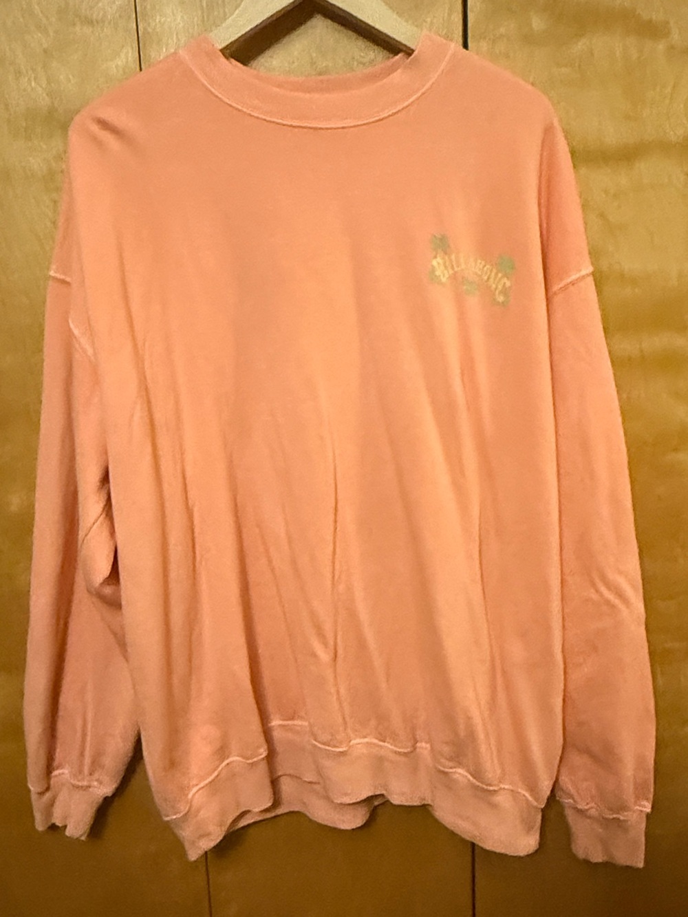 Billabong Coral Pink Crewneck Sweatshirt